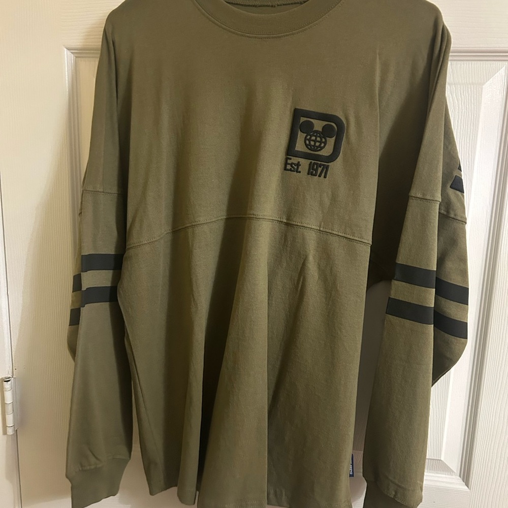Disney Walt Disney world Olive Green Long Sleeve unisex spirit jersey Shirt